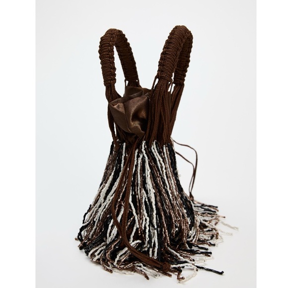 Zara beaded mini bucket bag - Picture 7 of 8